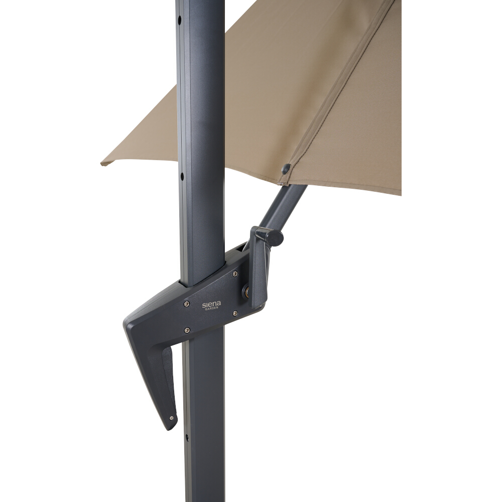 Vito Ampelschirm anthrazit/taupe 250 x 250 cm