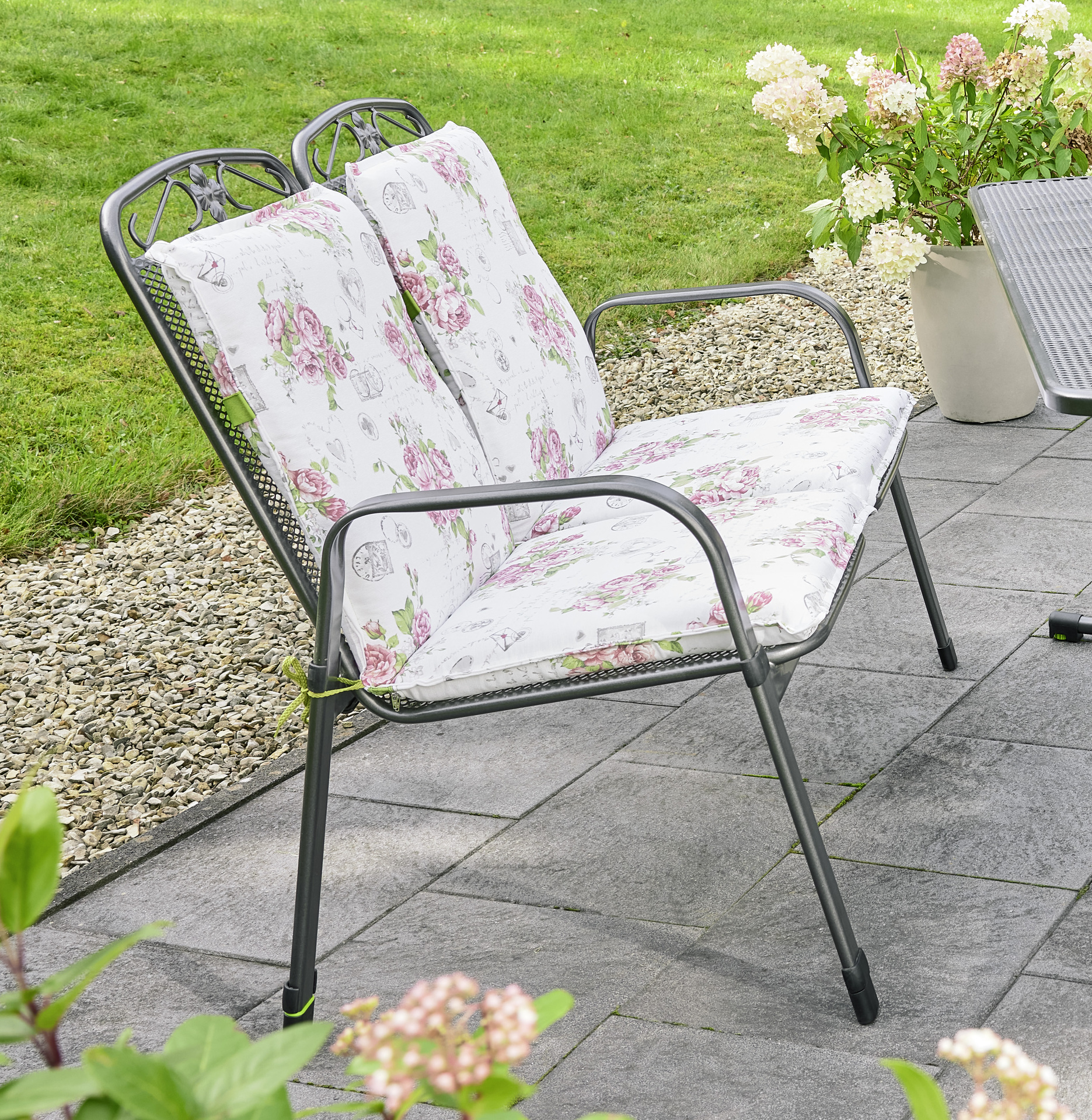 2-Sitzer Bank Savoy, eisengrau