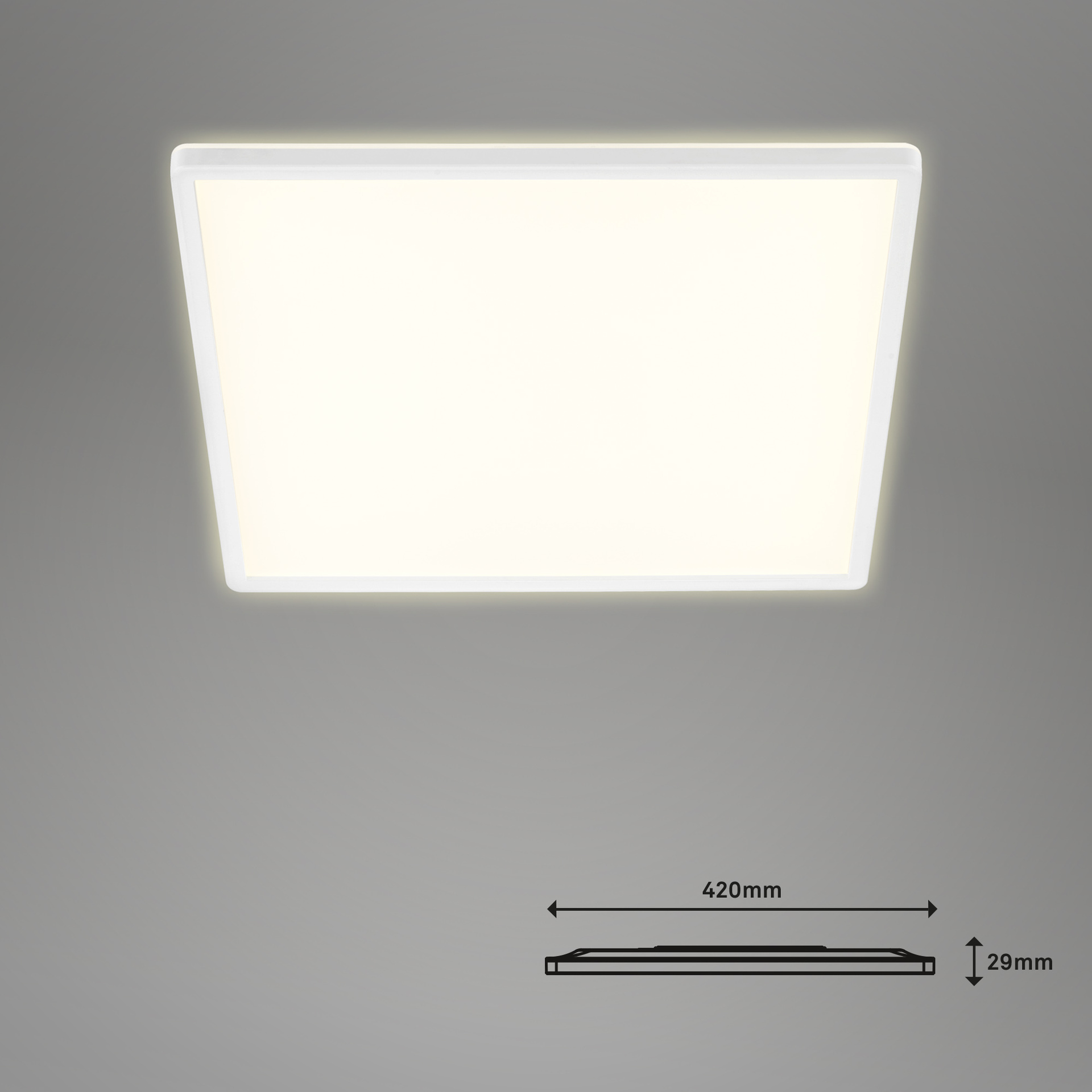 SLIM LED CCT Panel ultraflach, weiß