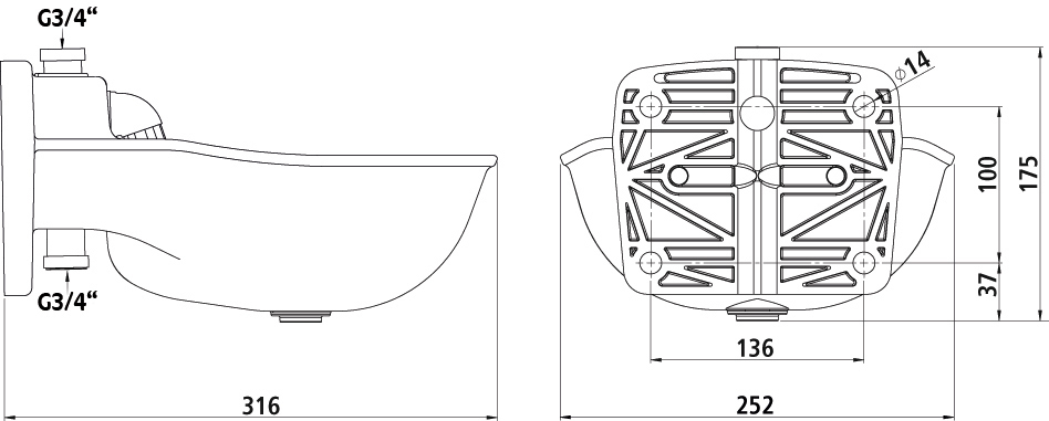 Tränkebecken K75 - 1/2 bei leitermann.de günstig kaufen Tränkebecken K75 - 1/2