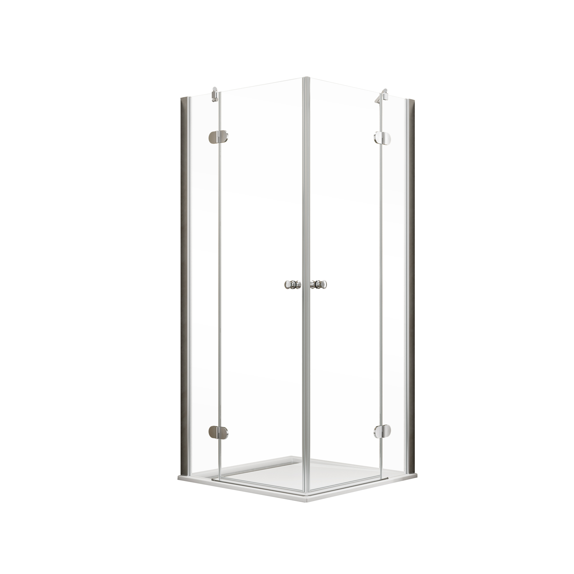 ExpressPlus MasterClass Eckdusche mit Nebenteil + Duschwanne, 90x90x200cm