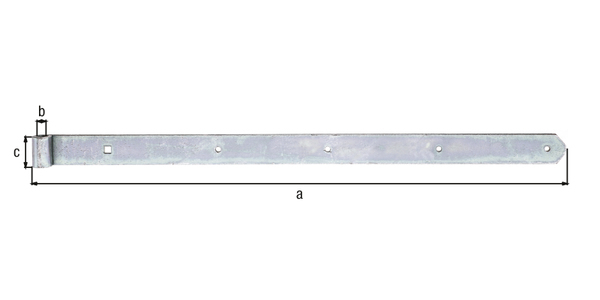 Ladenband gerade Abschluss abgerundet