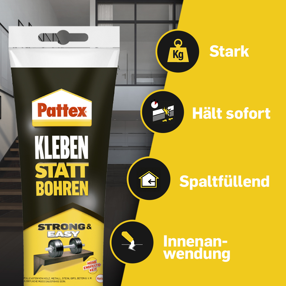 Pattex Kleben statt Bohren