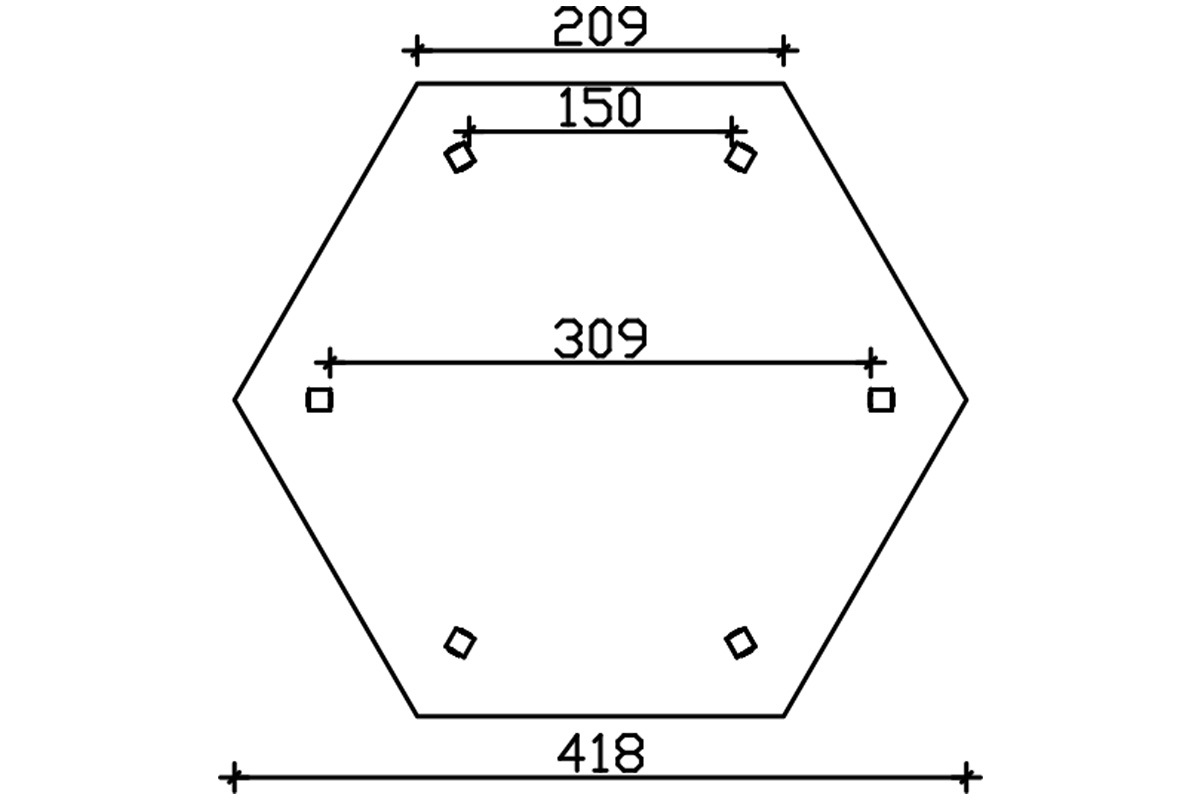 6-Eck Pavillon Versailles