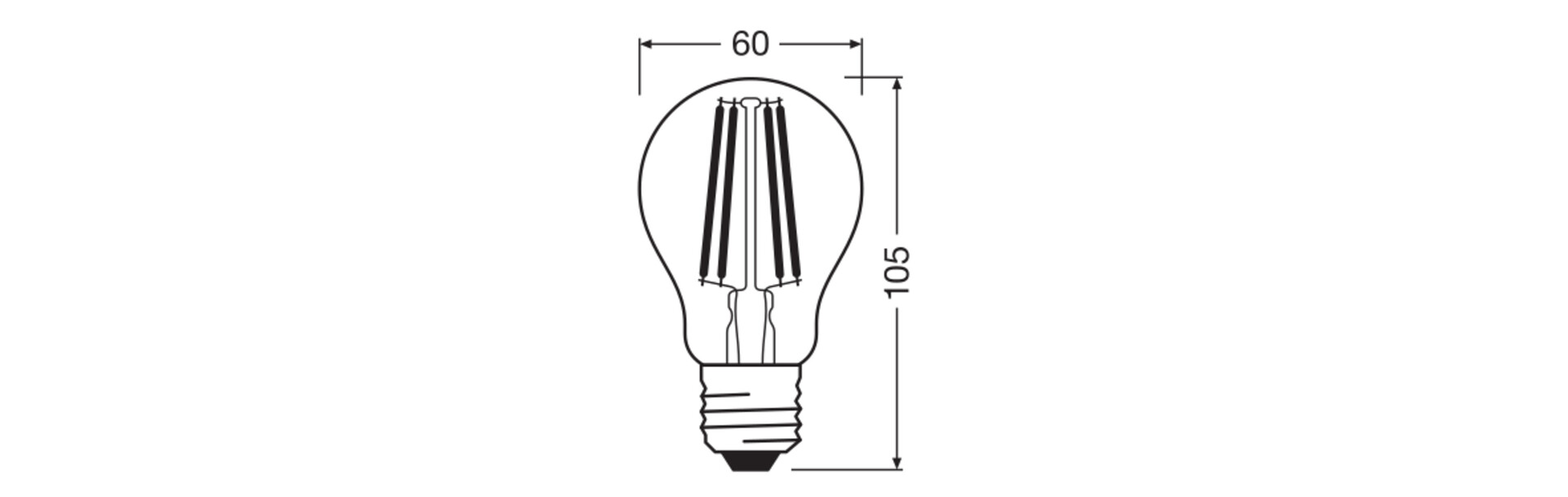 LED-Lampe Star Kolbenform A100 E27 11W 1521lm 2700K 100W-Ersatz Fil nicht dim