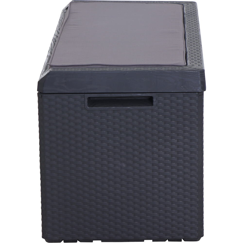 Kissenbox Portofino, Rattan, anthrazit