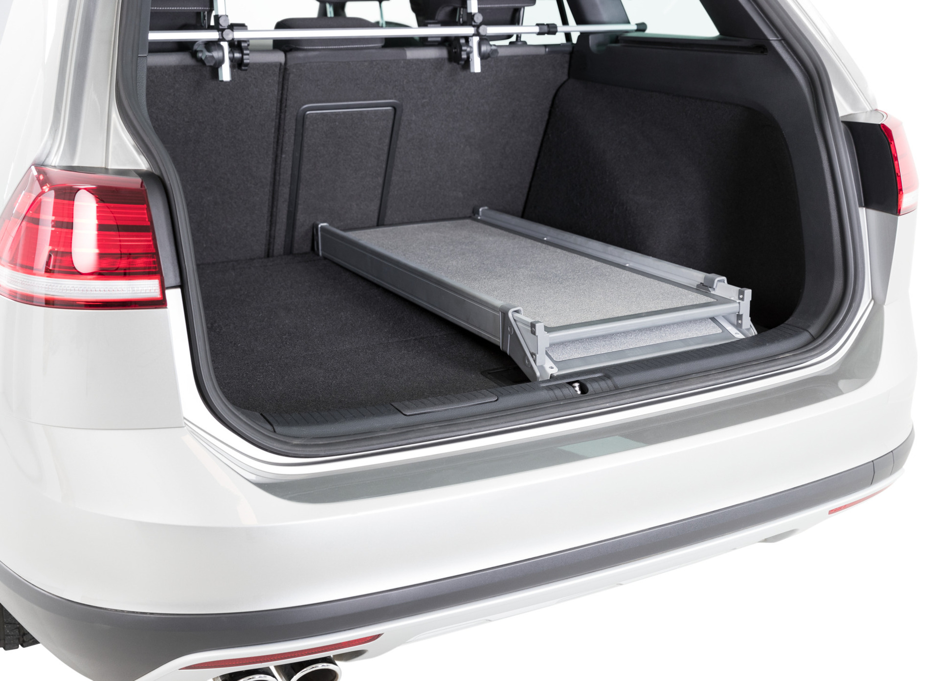 2-fach Teleskop-Rampe, Aluminium/Sandpapier bei leitermann.de günstig kaufen 2-fach Teleskop-Rampe, Aluminium/Sandpapier