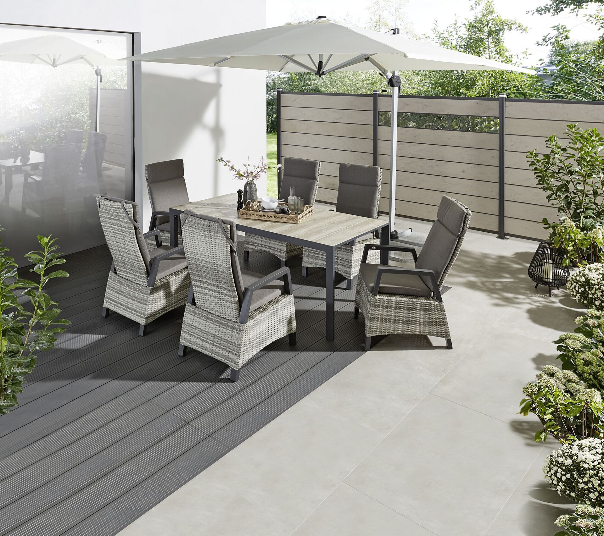 Movesessel Sanogo silbergrau