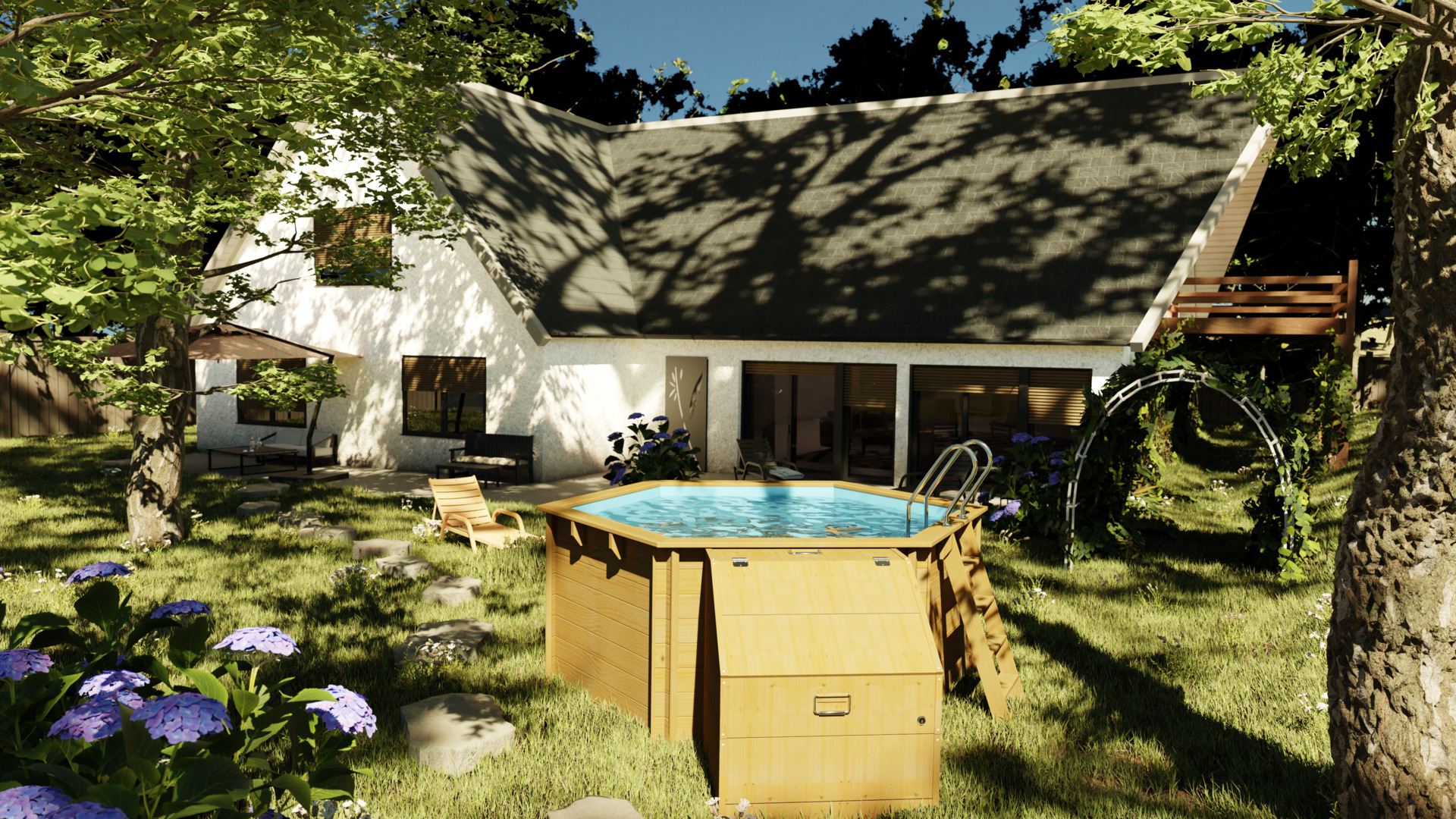 Technikraum Holzpool