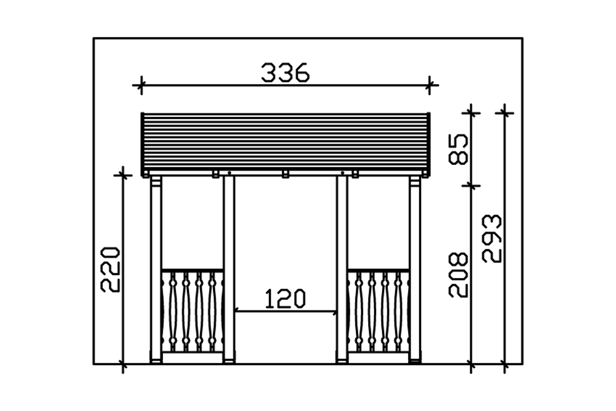 Vordach Paderborn 6 Pultdach