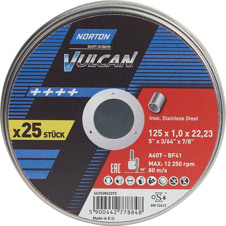 Trennscheibe Dose 25x Vulcan Inox 125×1,0mm