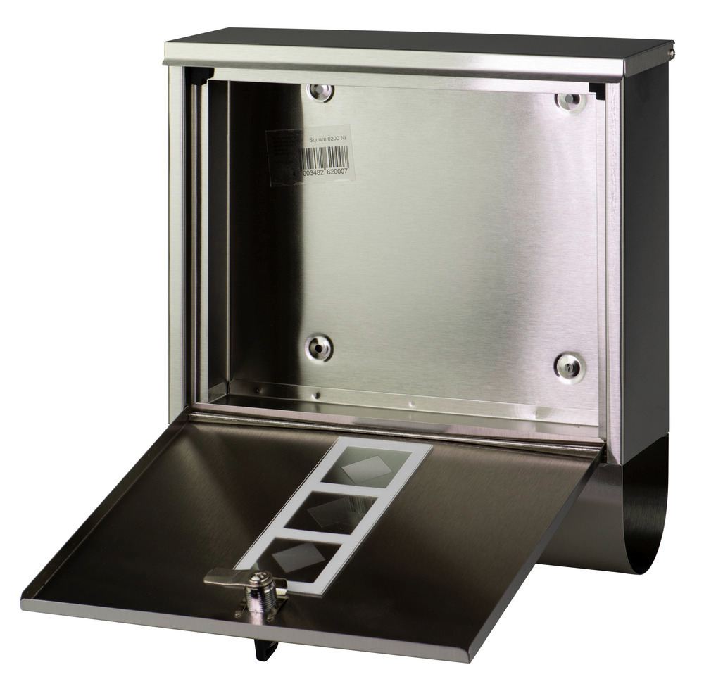Briefkasten Edelstahl Square 6200 Ni bei leitermann.de günstig kaufen Briefkasten Edelstahl Square 6200 Ni