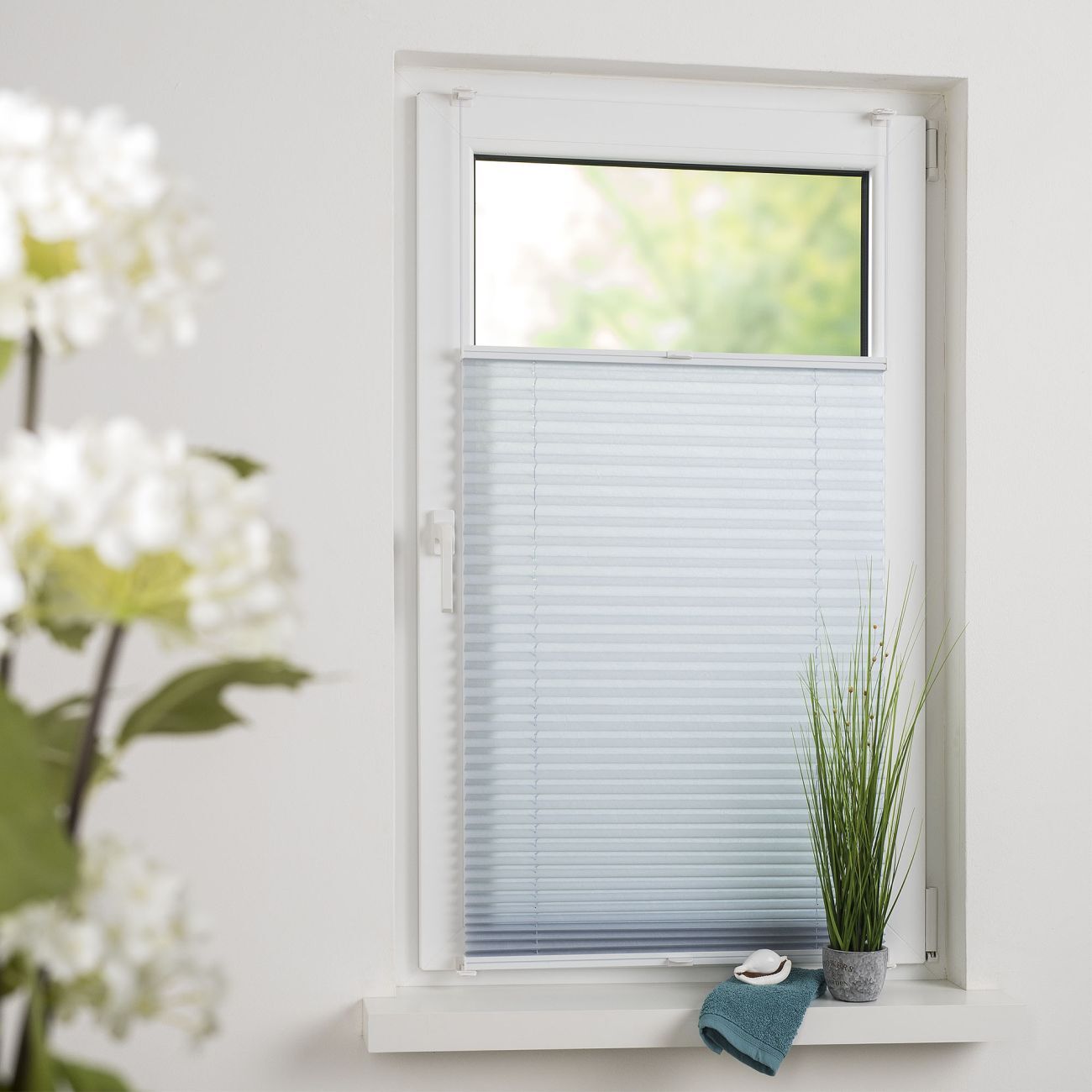 Klemmfix Plissee Pastell, verspannt bei leitermann.de günstig kaufen Klemmfix Plissee Pastell, verspannt