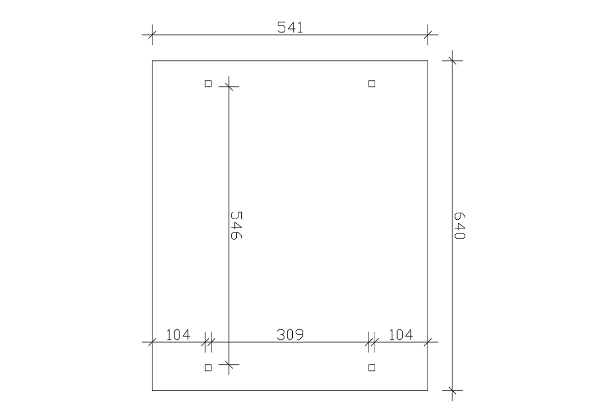 Carport Odenwald gerade Kopfbänder