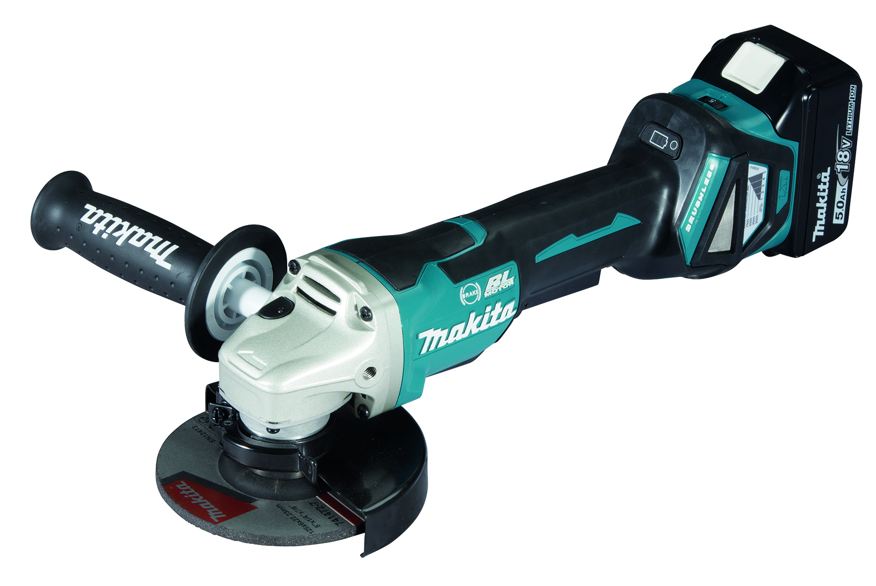 Makita Akku-Winkelschleifer DGA517RTJ 18 V