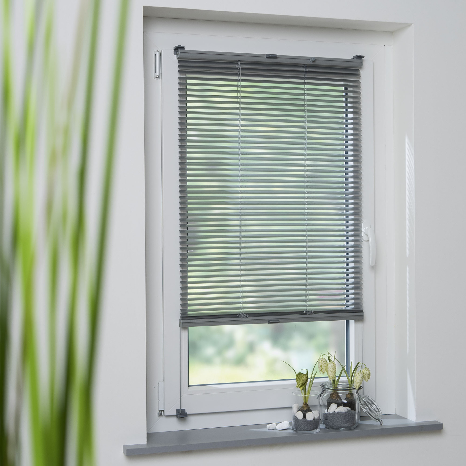 Klemmfix-Jalousie verspannt