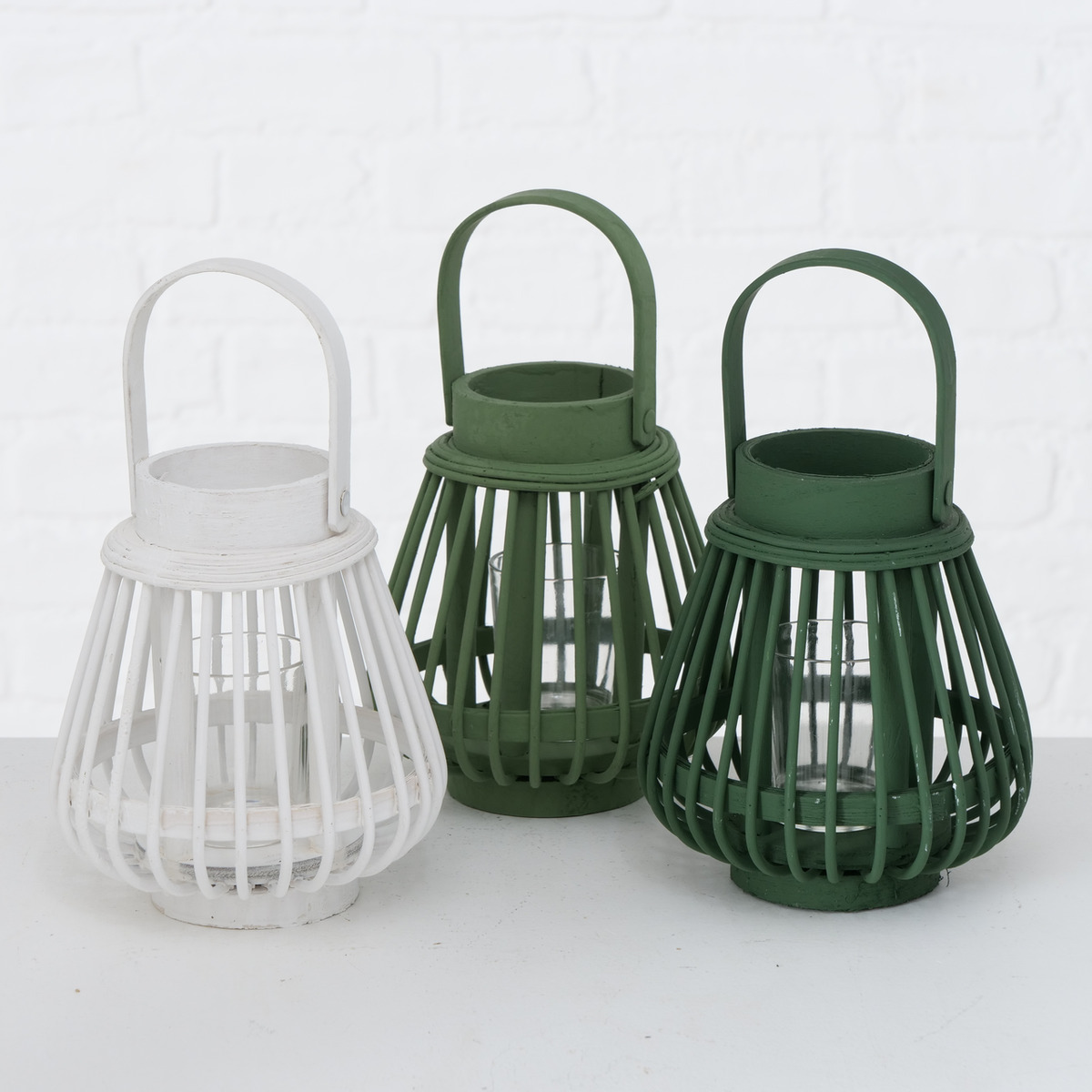 Windlicht Ilvie, Dekor 3-fach sortiert bei leitermann.de günstig kaufen Windlicht Ilvie, Dekor 3-fach sortiert