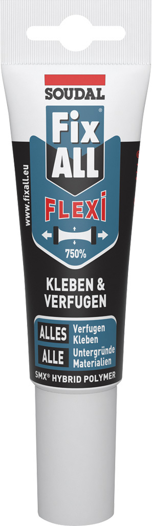 Fix ALL Flexi Montagekleber Tube, 204g, weiß