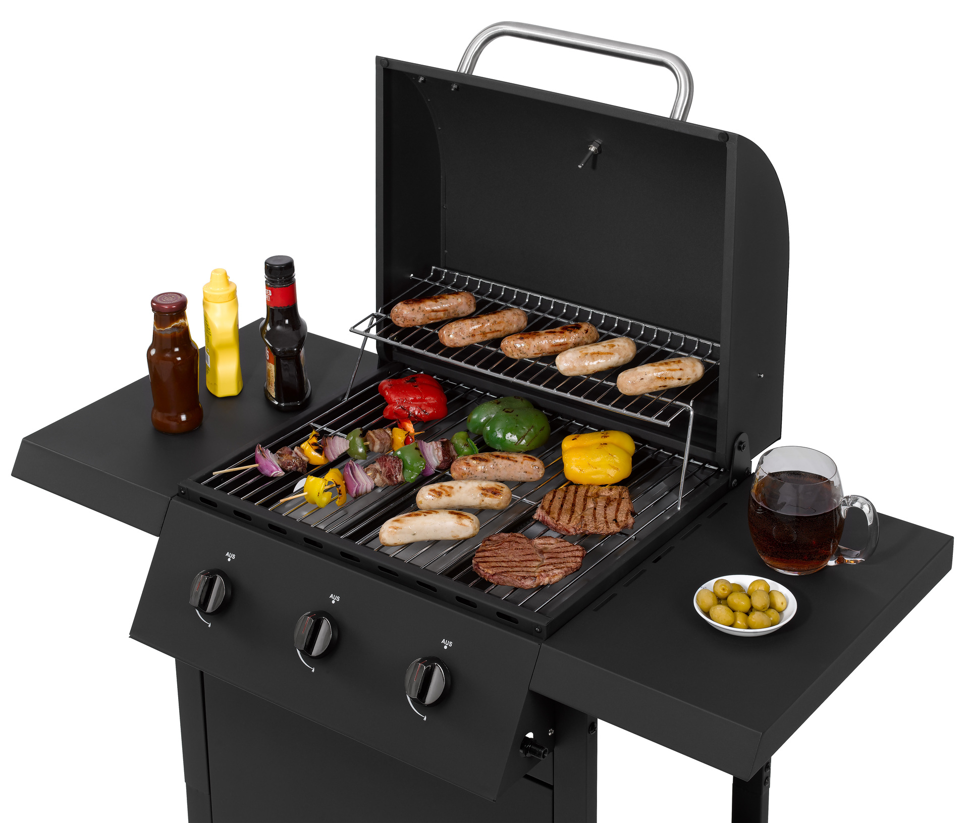 tepro Gasgrill Tulsa, 3 Brenner, schwarz bei leitermann.de günstig kaufen tepro Gasgrill Tulsa, 3 Brenner, schwarz