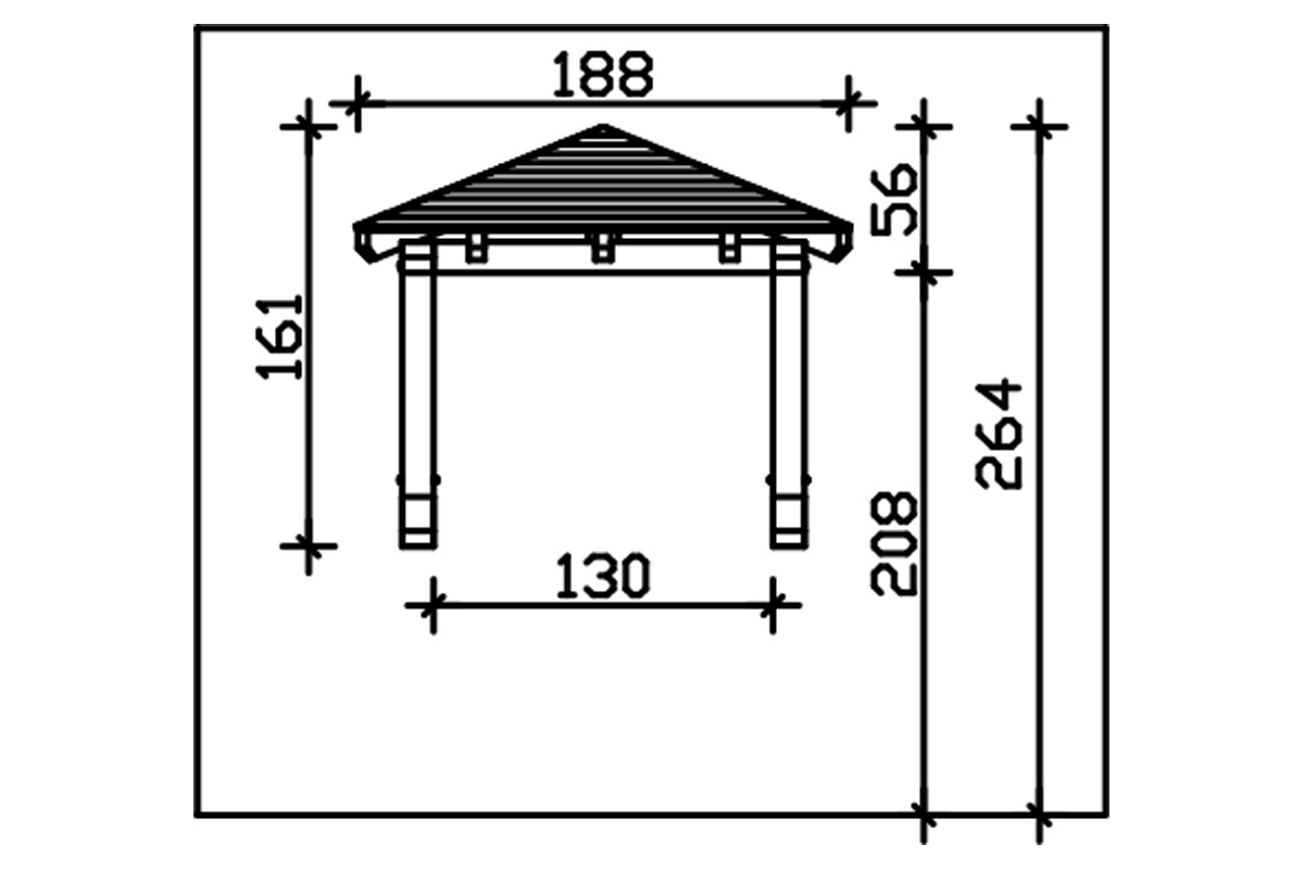 Vordach Wesel 1 Walmdach bei leitermann.de günstig kaufen Vordach Wesel 1 Walmdach