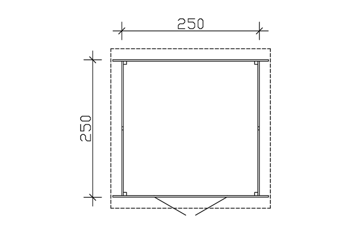 Gartenhaus Venlo 1, 250x250cm bei leitermann.de günstig kaufen Gartenhaus Venlo 1, 250x250cm