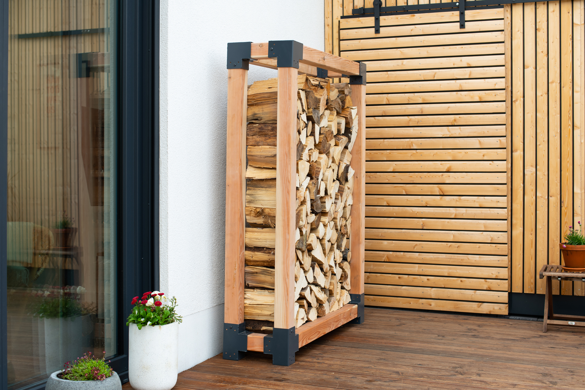 Kaminholzregal Michel bei leitermann.de günstig kaufen Kaminholzregal Michel