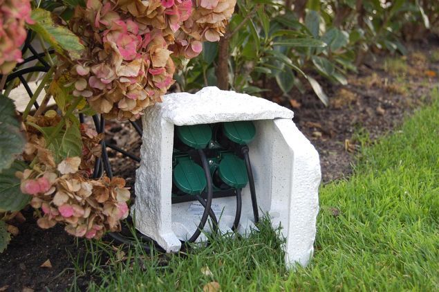 Außensteckdose Stone Decor