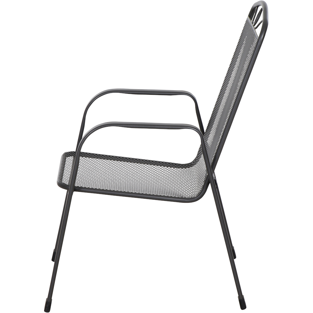 Elda Stapelsessel matt-anthrazit