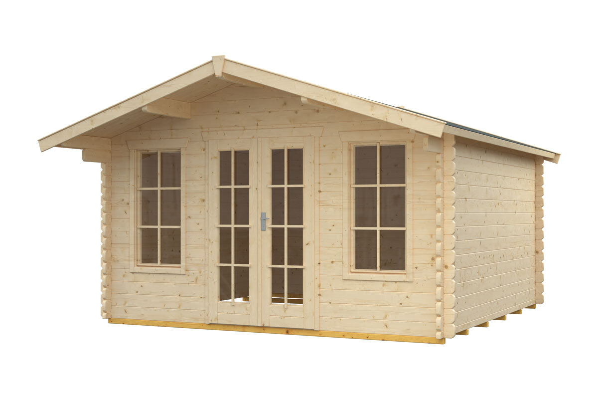 Gartenhaus Trondheim 1, 380x300cm, natur