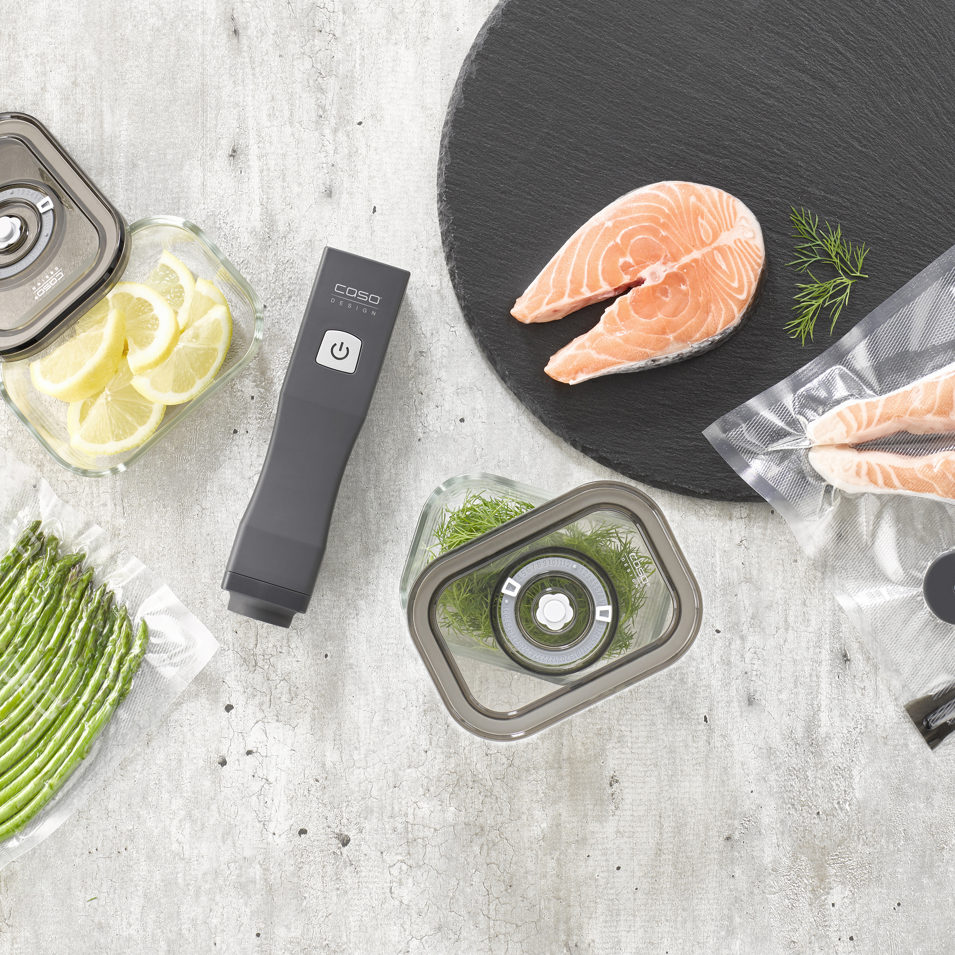 Vakuumierer Vacu OneTouch Eco-Set bei leitermann.de günstig kaufen Vakuumierer Vacu OneTouch Eco-Set