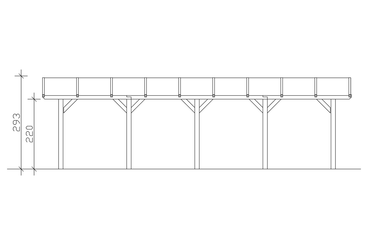 Carport Franken Leimholz