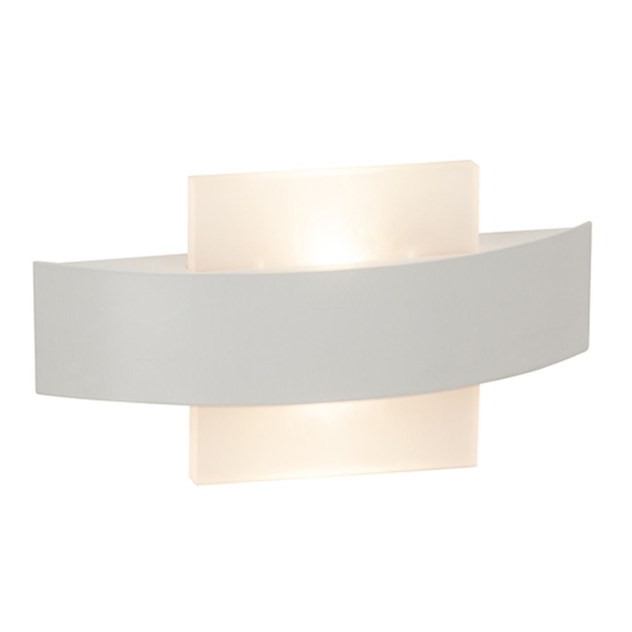 Brilliant Solution LED Wandleuchte metall weiß