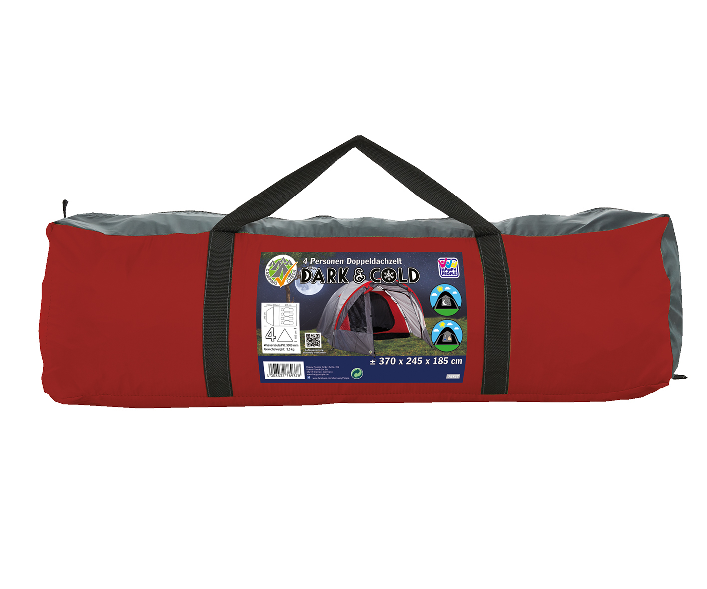 4 Personen Doppeldachzelt