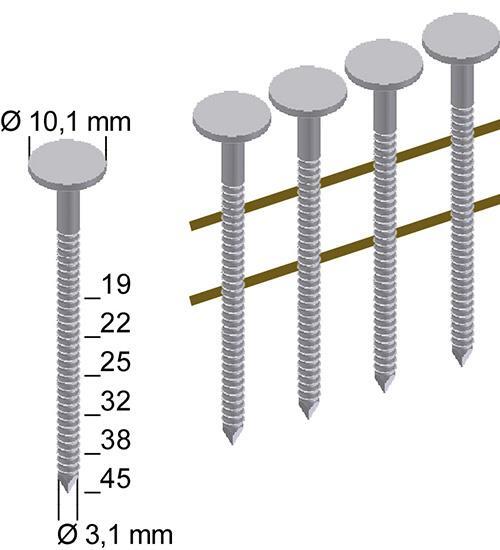 Dachpappnägel zn 7200 StkCNZ31/25NKRI Prebena bei leitermann.de günstig kaufen Dachpappnägel zn 7200 StkCNZ31/25NKRI Prebena