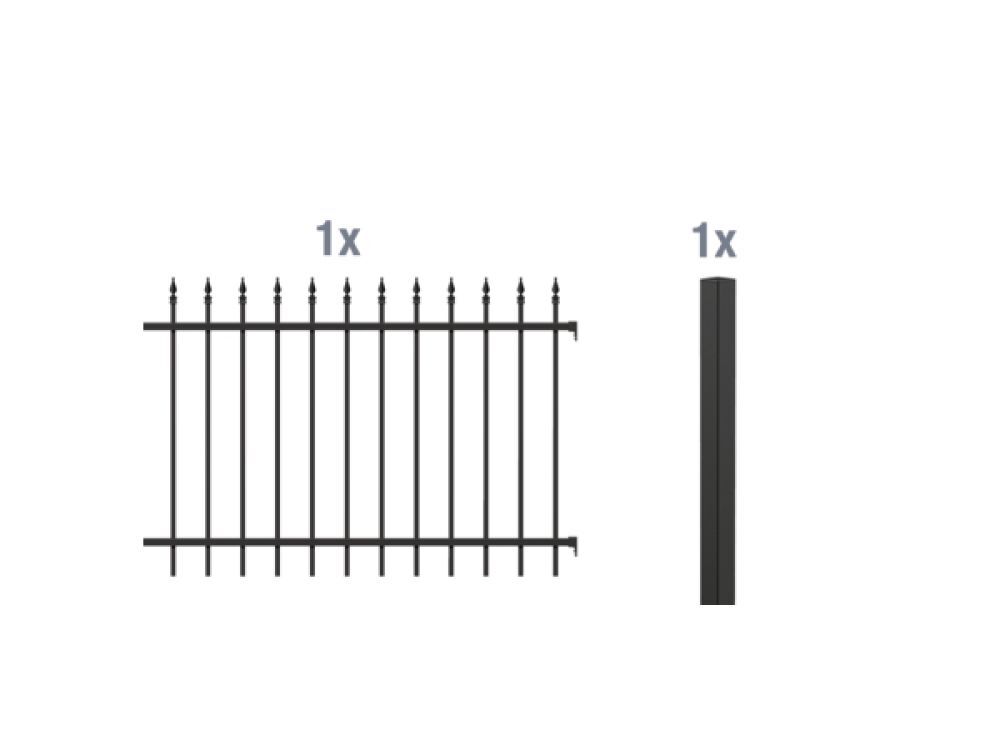 Anbauset Zierzaun Chaussee 2m bei leitermann.de günstig kaufen Anbauset Zierzaun Chaussee 2m