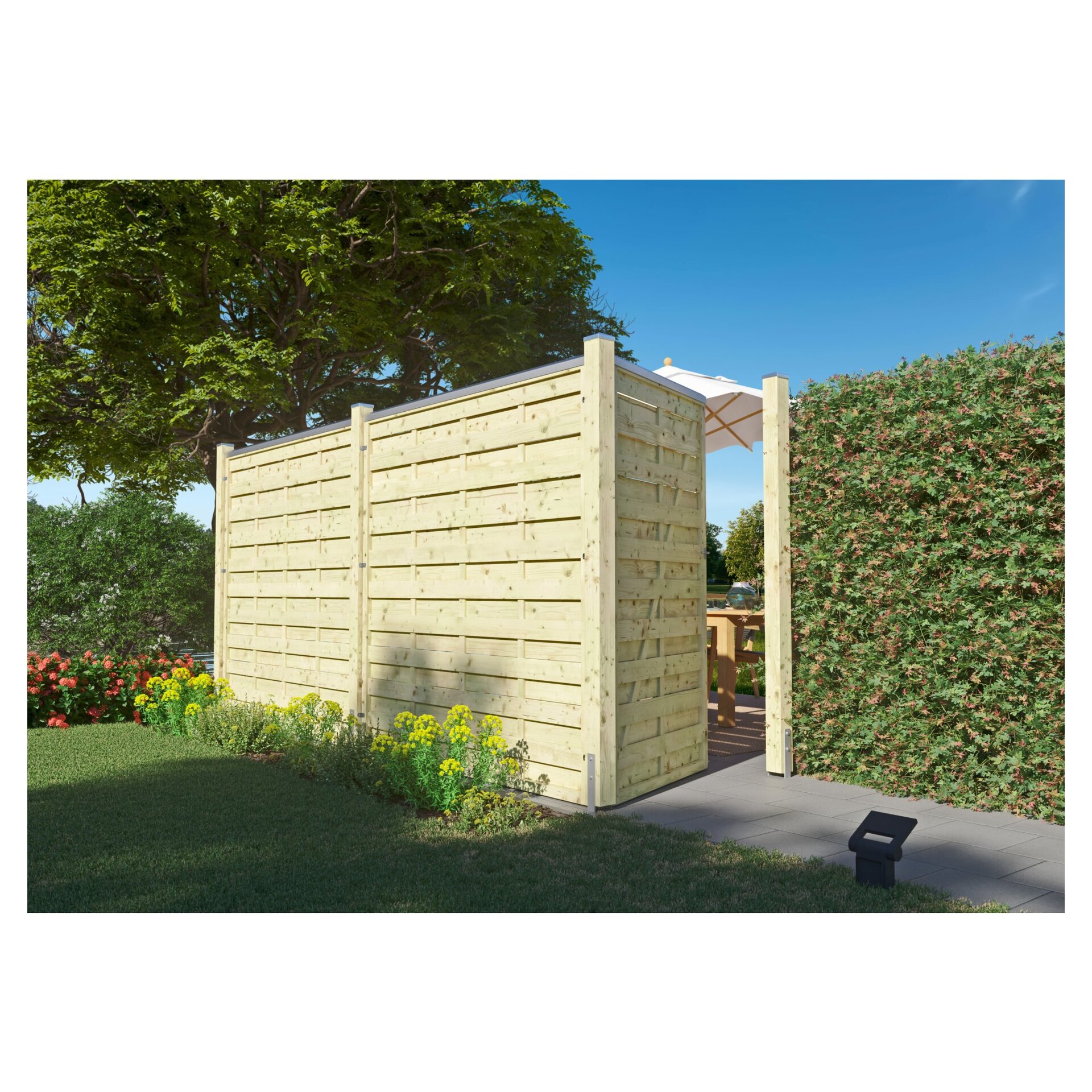 Maxi-Massiv-Zaun bei leitermann.de günstig kaufen Maxi-Massiv-Zaun