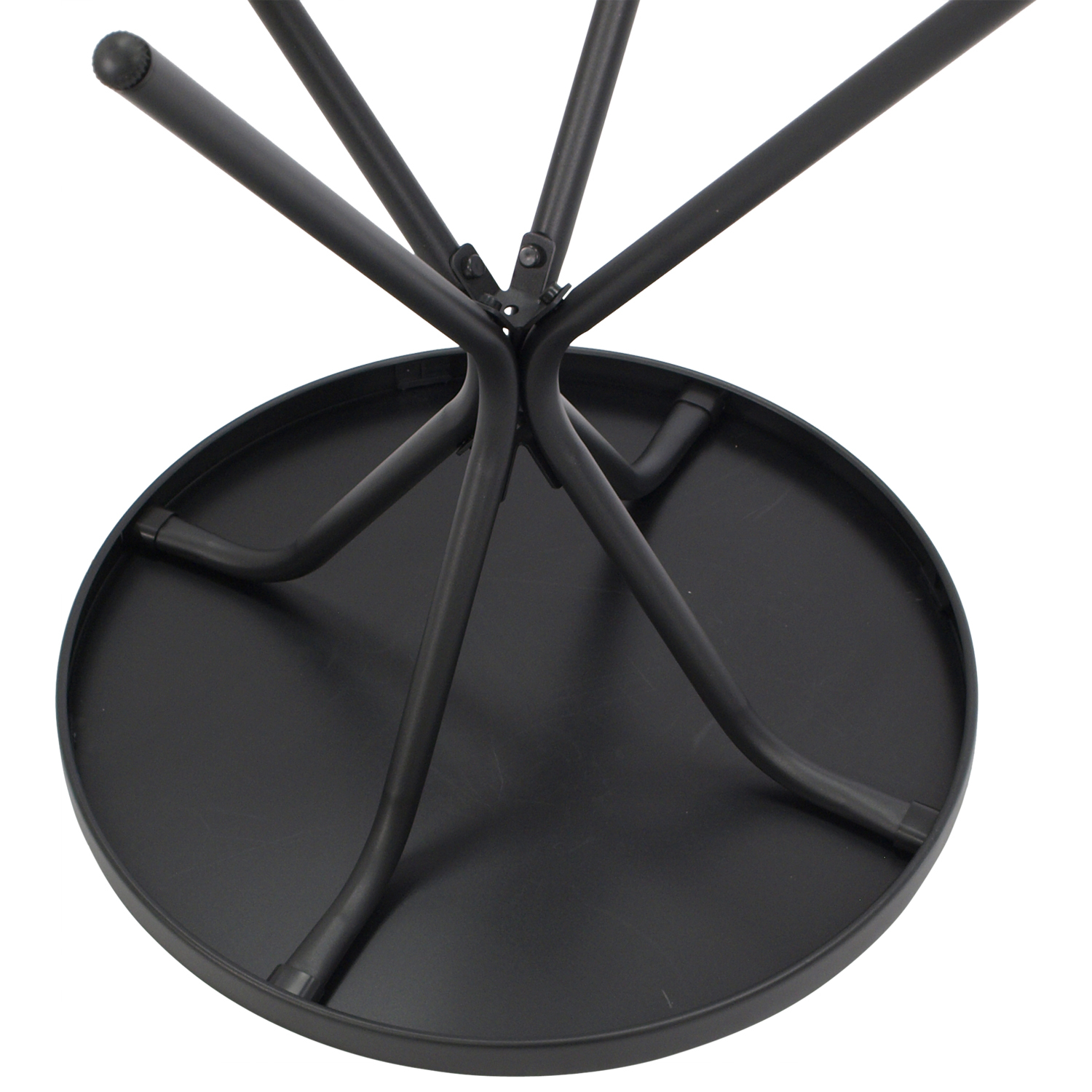 Bistrotisch 60cm rund, mit Glasplatte