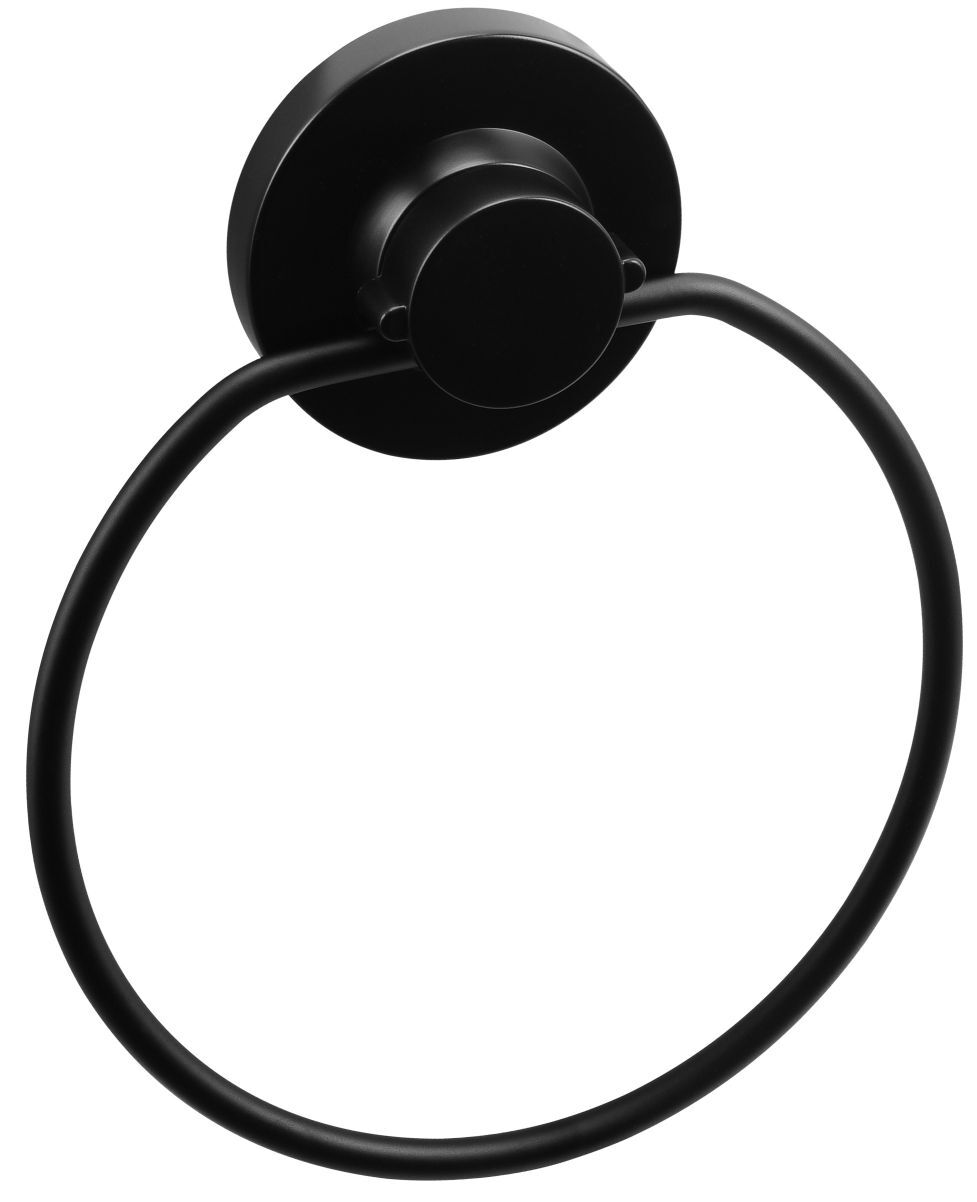 3in1 Handtuchhalter Ring Stahl schwarz Innen D=146 mm