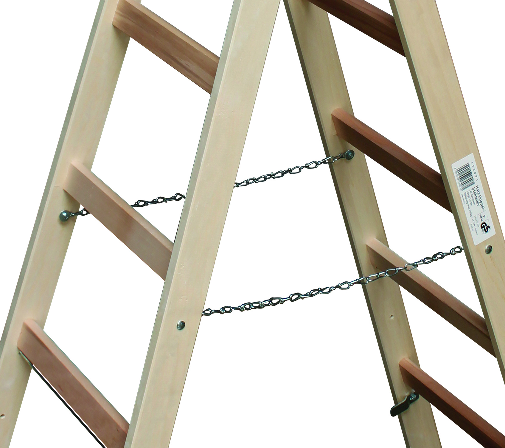 Sprossen-Doppelleiter Holz bei leitermann.de günstig kaufen Sprossen-Doppelleiter Holz