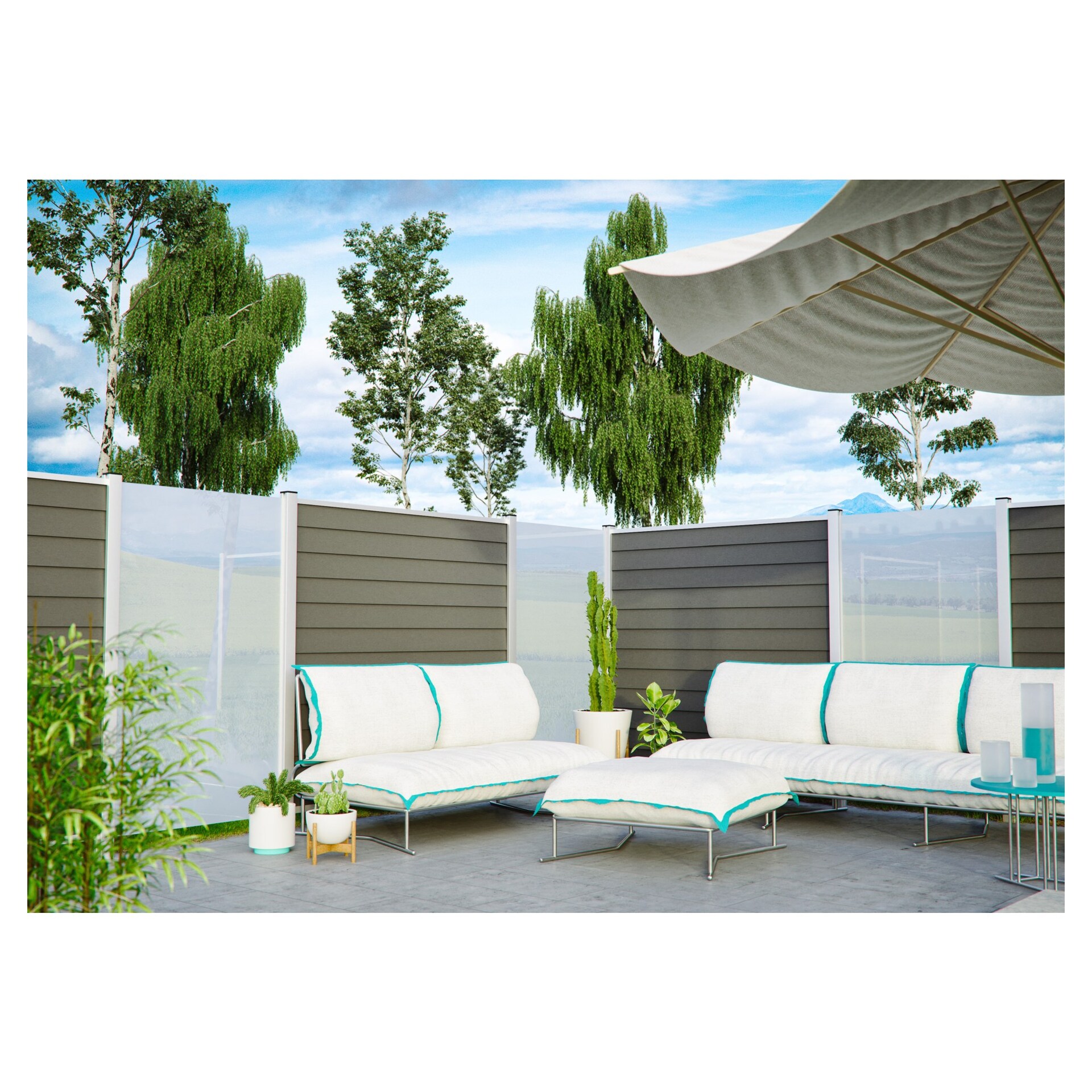 RUDE-Systemglas Universalleisten für Steckzaunsysteme