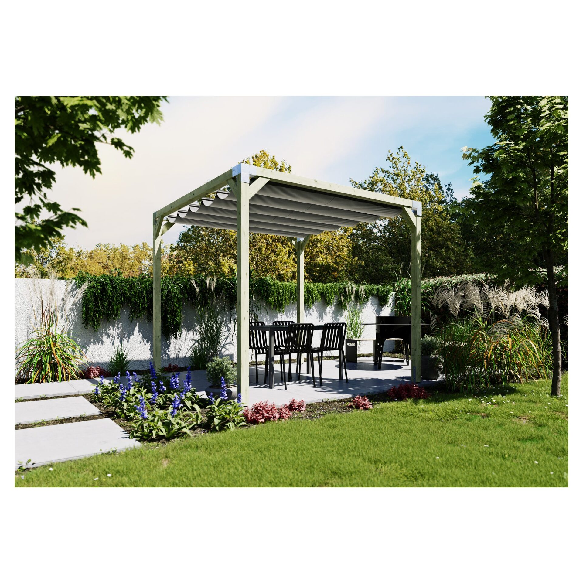QUATTRO-Pergola Pfosten 9x9 cm