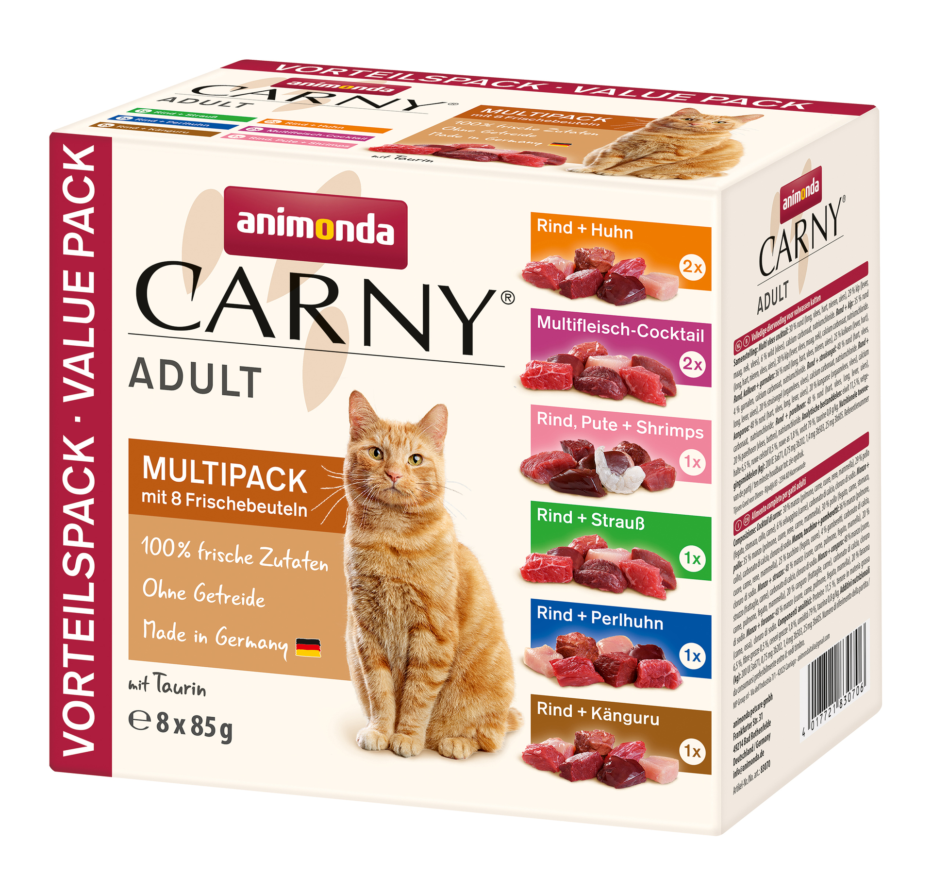 Cat Carny Adult  8er Multipack Frischebeutel 8 x 85g