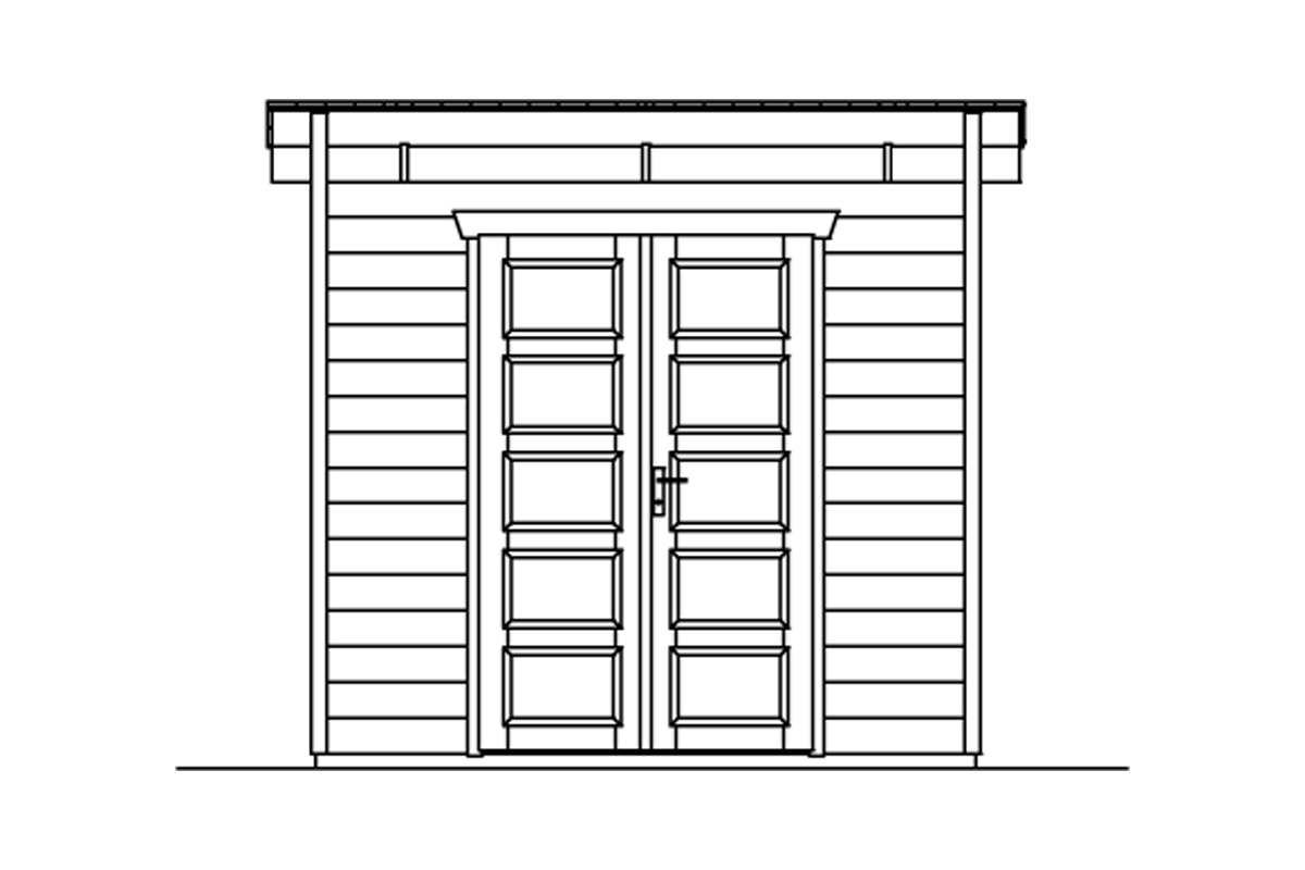 Gartenhaus Venlo 1, 250x250cm bei leitermann.de günstig kaufen Gartenhaus Venlo 1, 250x250cm