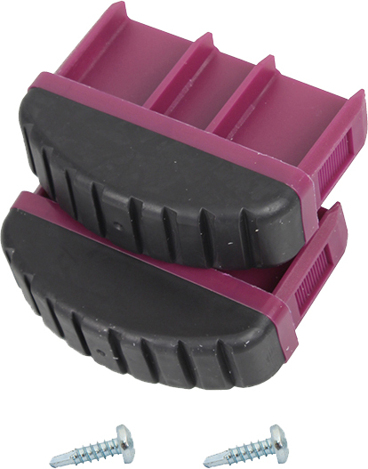 Fußstopfen violett, 2 Stück