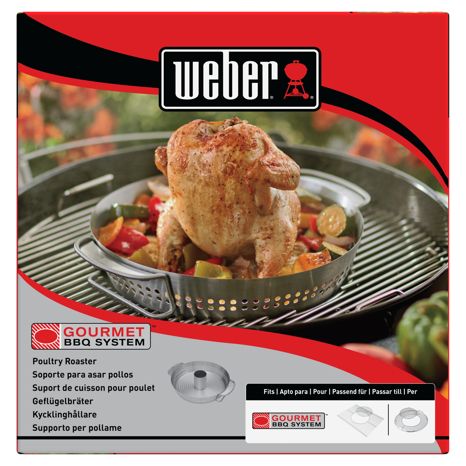 Gourmet BBQ System - Geflügel Bräter Einsatz ohne Grillrost
