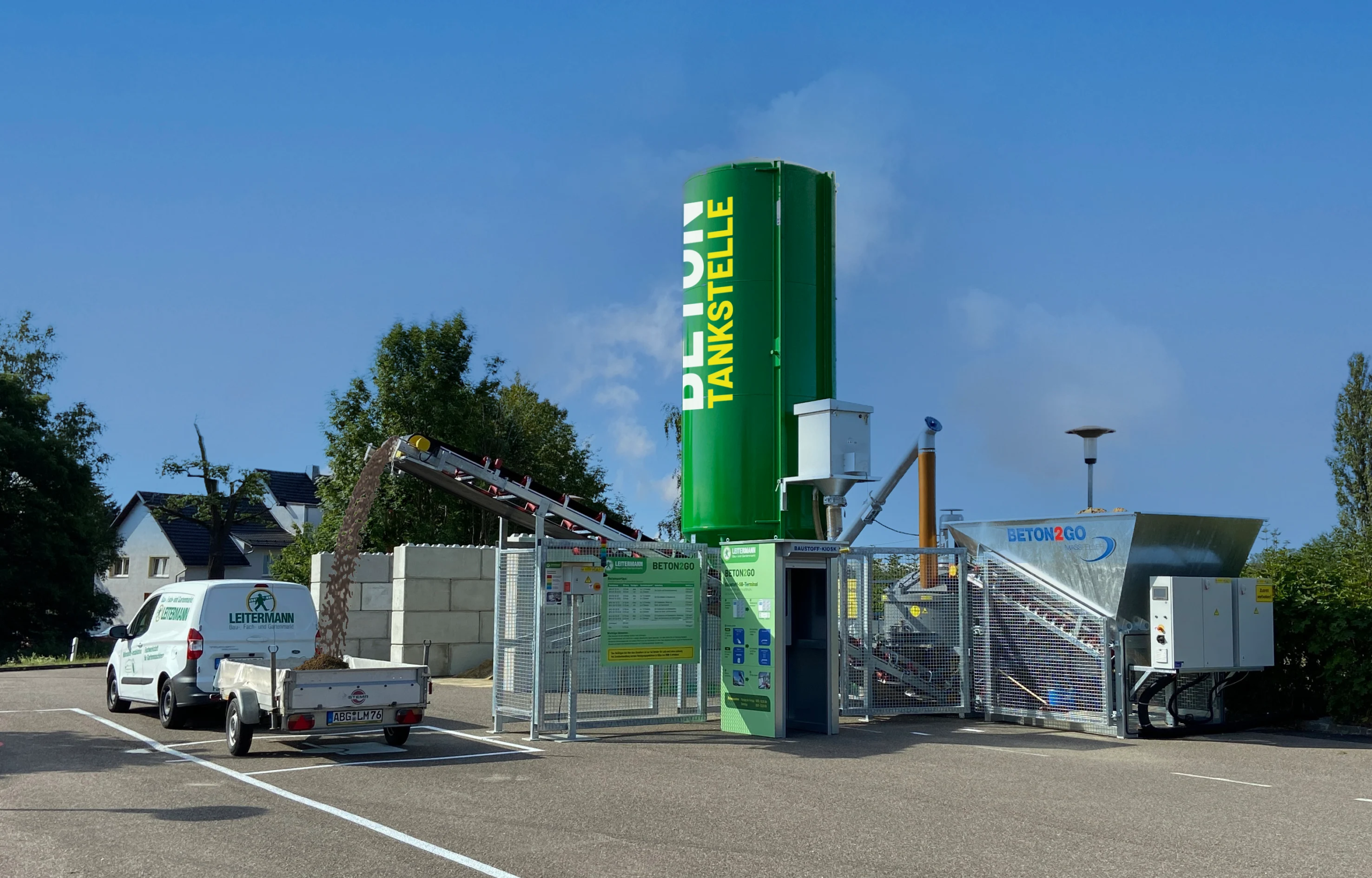 LEITERMANN Betontankstelle wieder in Betrieb